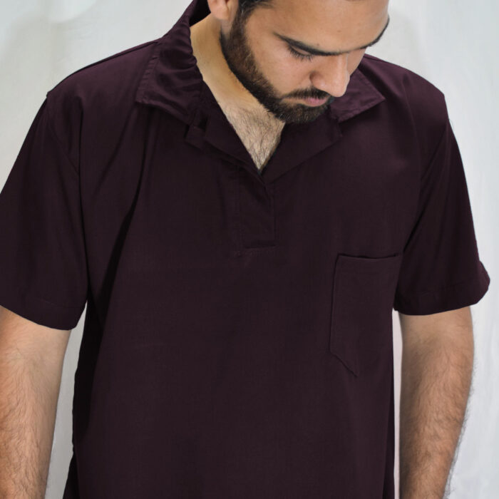 down maroon