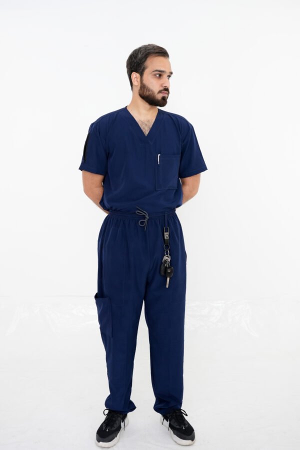 Stash Blue Male Scrub Set