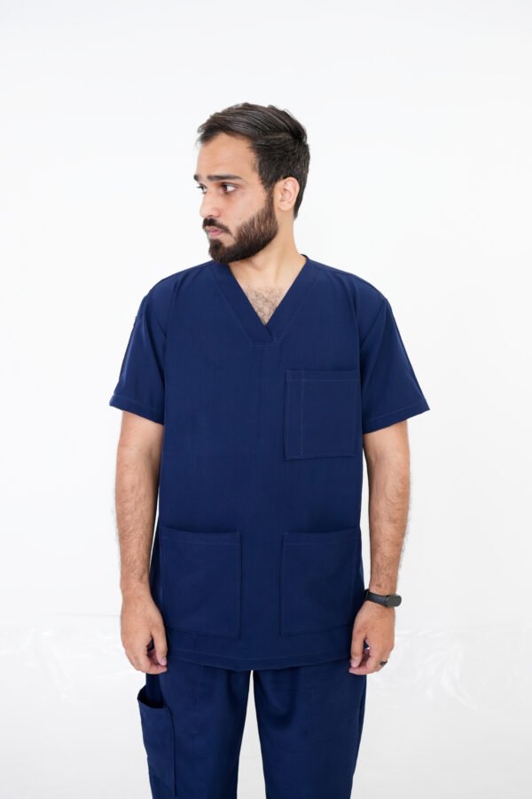 Stash Blue Male Scrub Set