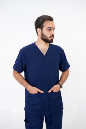 3 Stash Blue Male Scrub Set