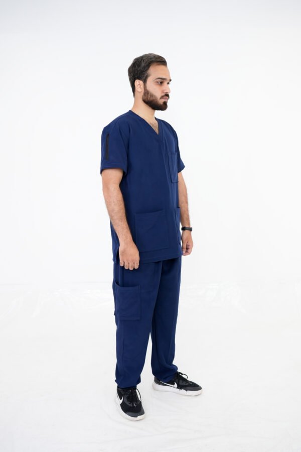Stash Blue Male Scrub Set