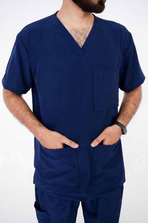 Stash Blue Male Scrub Set